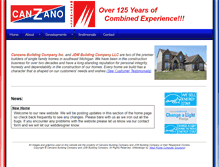 Tablet Screenshot of canzanobuilding.com